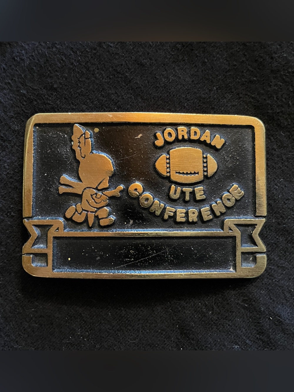 Vintage Football Belt Buckle